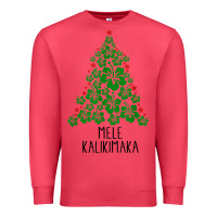 Cardinal hawaiian christmas tree mele kalikimaka hawaii tropical t shirt Premium Sweatshirt - linhVisuals