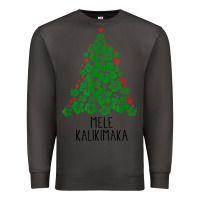 Smoke hawaiian christmas tree mele kalikimaka hawaii tropical t shirt Premium Sweatshirt - linhVisuals