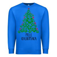 True Royal hawaiian christmas tree mele kalikimaka hawaii tropical t shirt Premium Sweatshirt - linhVisuals