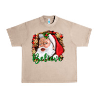 French Oak Believe And Santa Urban Heavy Tee - BundleAndBundleShop