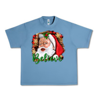 Pebble Blue Believe And Santa Urban Heavy Tee - BundleAndBundleShop