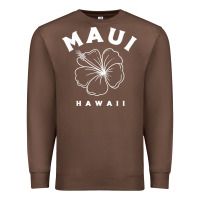 Chestnut hawaii flower for women hibiscus maui hawaii t shirt Premium Sweatshirt - linhVisuals