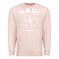 Pale Pink hawaii flower for women hibiscus maui hawaii t shirt Premium Sweatshirt - linhVisuals