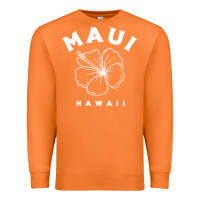 Carrot hawaii flower for women hibiscus maui hawaii t shirt Premium Sweatshirt - linhVisuals