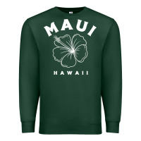 Sports Green hawaii flower for women hibiscus maui hawaii t shirt Premium Sweatshirt - linhVisuals