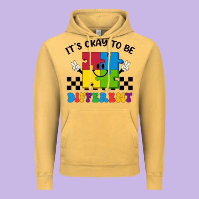 It's Okay To Be Different Vintage Hoodie Designed By Cowhidedigitalart