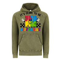 Vintage Olive It's Okay To Be Different Vintage Hoodie - CowhideDigitalArt