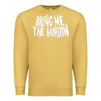Antique Gold be happy Premium Sweatshirt - linhVisuals
