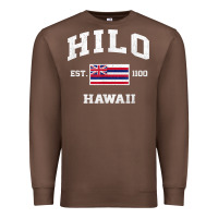Chestnut hilo hawaii hi vintage state athletic style t shirt Premium Sweatshirt - linhVisuals