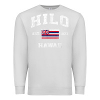 Dove Grey hilo hawaii hi vintage state athletic style t shirt Premium Sweatshirt - linhVisuals
