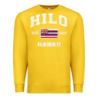 Lemon hilo hawaii hi vintage state athletic style t shirt Premium Sweatshirt - linhVisuals