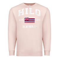 Pale Pink hilo hawaii hi vintage state athletic style t shirt Premium Sweatshirt - linhVisuals