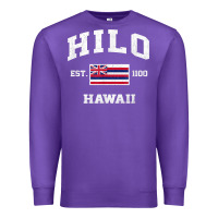 Purple hilo hawaii hi vintage state athletic style t shirt Premium Sweatshirt - linhVisuals