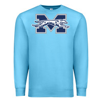 Ocean Blue moravian merch, greyhounds Premium Sweatshirt - linhVisuals