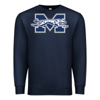 Navy moravian merch, greyhounds Premium Sweatshirt - linhVisuals