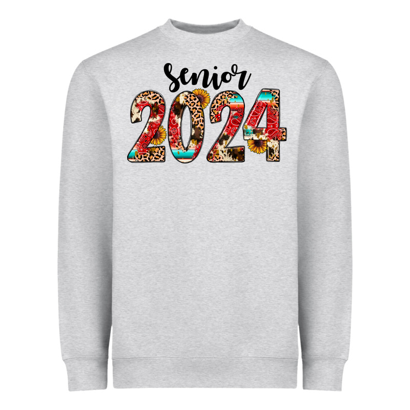 Senior 2024 Western Heavyweight Sweatshirt by JahusDesignShop | Teevron