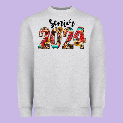 Senior 2024 Western Heavyweight Sweatshirt Designed By Jahusdesignshop
