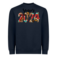 Navy senior 2024 western Heavyweight Sweatshirt - JahusDesignShop