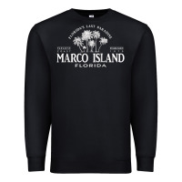 Black marco island fl florida's last paradise paradise coast raglan baseball Premium Sweatshirt - linhVisuals