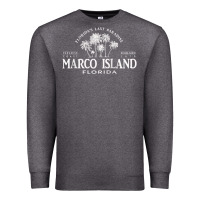 Charcoal Heather marco island fl florida's last paradise paradise coast raglan baseball Premium Sweatshirt - linhVisuals