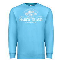 Ocean Blue marco island fl florida's last paradise paradise coast raglan baseball Premium Sweatshirt - linhVisuals