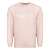 Pale Pink marco island fl florida's last paradise paradise coast raglan baseball Premium Sweatshirt - linhVisuals