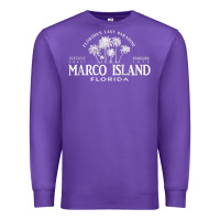Purple marco island fl florida's last paradise paradise coast raglan baseball Premium Sweatshirt - linhVisuals