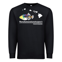 Black humuhumunukunukuapua'a hawaii state fish t shirt Premium Sweatshirt - linhVisuals