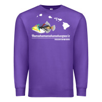 Purple humuhumunukunukuapua'a hawaii state fish t shirt Premium Sweatshirt - linhVisuals