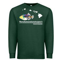 Sports Green humuhumunukunukuapua'a hawaii state fish t shirt Premium Sweatshirt - linhVisuals