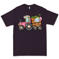 Plum Easter bunny tractor Premium Tee - CowGirlArtShop