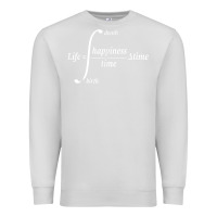 Dove Grey math teacher integral of life happiness time geeky math Premium Sweatshirt - linhVisuals