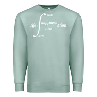 Seafoam math teacher integral of life happiness time geeky math Premium Sweatshirt - linhVisuals