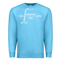 Ocean Blue math teacher integral of life happiness time geeky math Premium Sweatshirt - linhVisuals