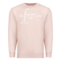 Pale Pink math teacher integral of life happiness time geeky math Premium Sweatshirt - linhVisuals