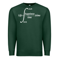 Sports Green math teacher integral of life happiness time geeky math Premium Sweatshirt - linhVisuals