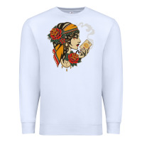 White Dirty honey Premium Sweatshirt - linhVisuals