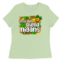 Matcha St. Patrick's Little miss shenanigans Ladies Tee - OliviaCreatesArt