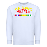 White da nang vietnam war veteran military Premium Sweatshirt - linhVisuals