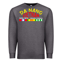 Charcoal Heather da nang vietnam war veteran military Premium Sweatshirt - linhVisuals
