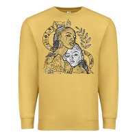 Antique Gold chloe x halle playing one off at sob black white Premium Sweatshirt - linhVisuals