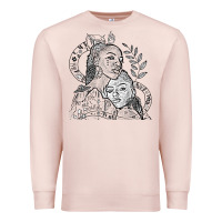Pale Pink chloe x halle playing one off at sob black white Premium Sweatshirt - linhVisuals
