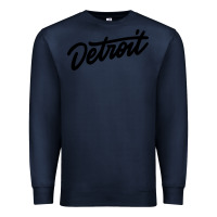 Navy DETROIT Premium Sweatshirt - linhVisuals