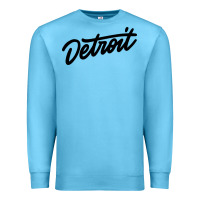 Ocean Blue DETROIT Premium Sweatshirt - linhVisuals