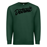 Sports Green DETROIT Premium Sweatshirt - linhVisuals