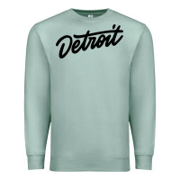 Seafoam DETROIT Premium Sweatshirt - linhVisuals
