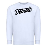 White DETROIT Premium Sweatshirt - linhVisuals