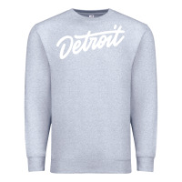 Heather Grey DETROIT Premium Sweatshirt - linhVisuals