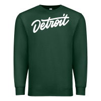 Sports Green DETROIT Premium Sweatshirt - linhVisuals
