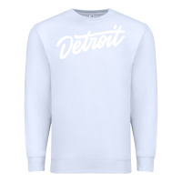 White DETROIT Premium Sweatshirt - linhVisuals